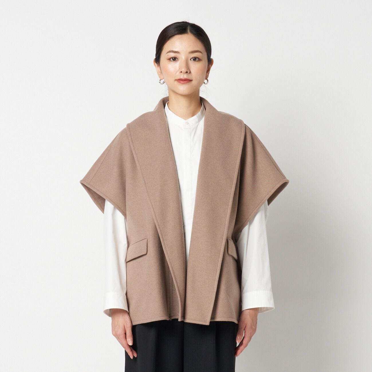 HELIOPOLE「HELIOPOLE SHAWL COLLAR GILET」|ブルゾン・スタジャン|