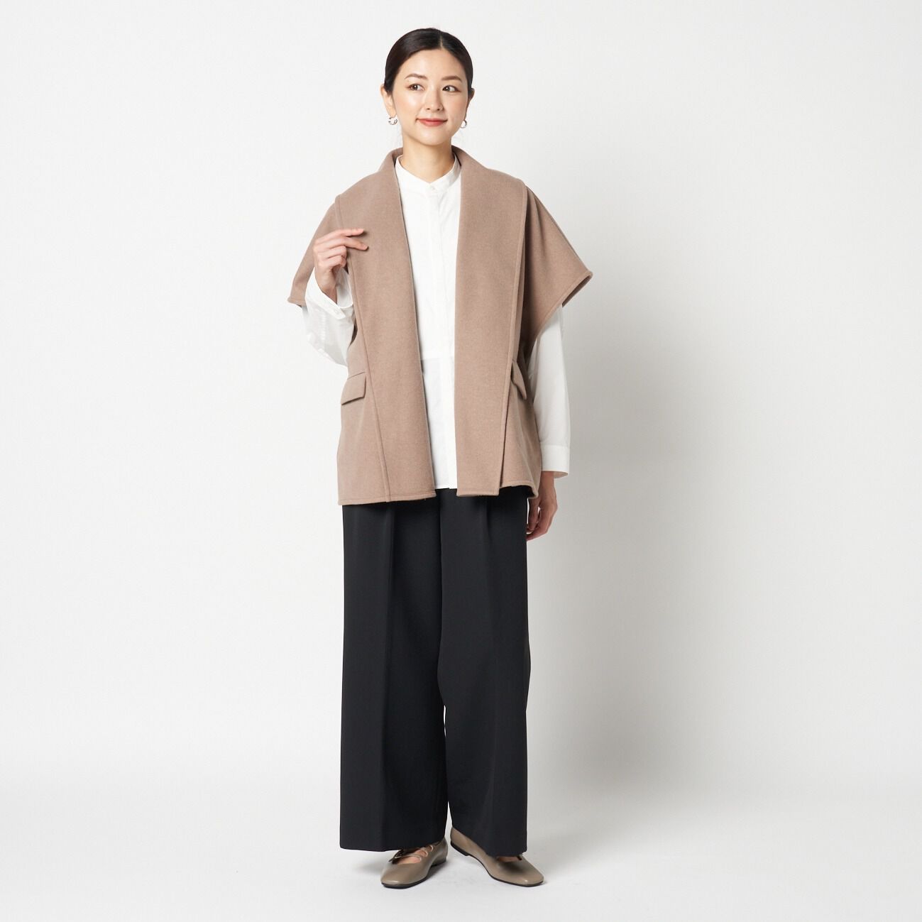 HELIOPOLE「HELIOPOLE SHAWL COLLAR GILET」|ブルゾン・スタジャン|