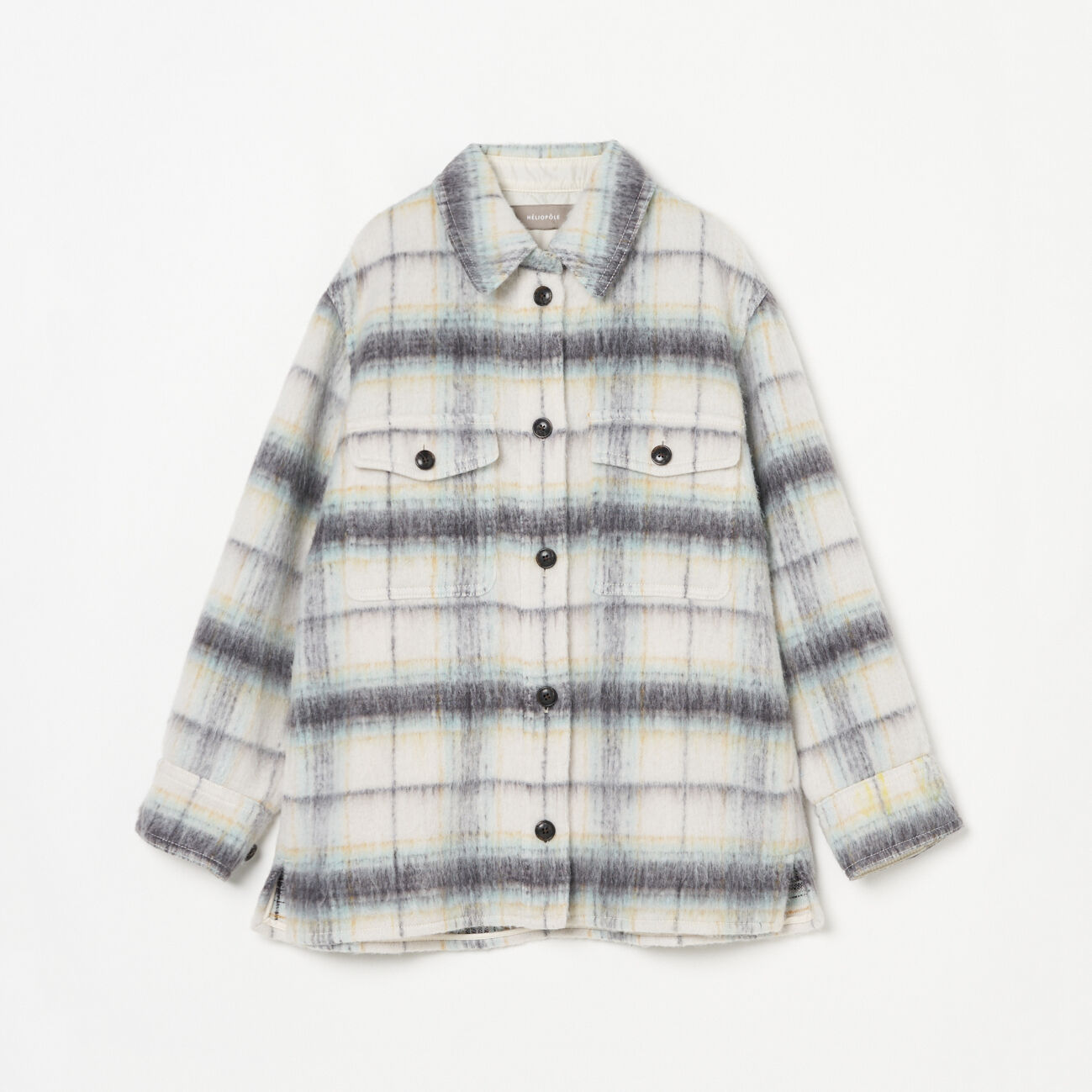 HELIOPOLE「HELIOPOLE CPO SHIRT BLOUZON」|ブルゾン・スタジャン|ライトグリーン