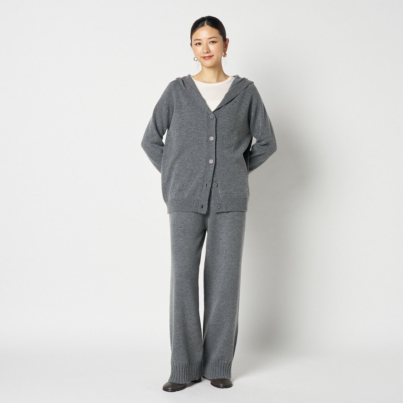 HELIOPOLE「HELIOPOLE KNIT HOODIE CARDIGAN」|ニット・セーター|