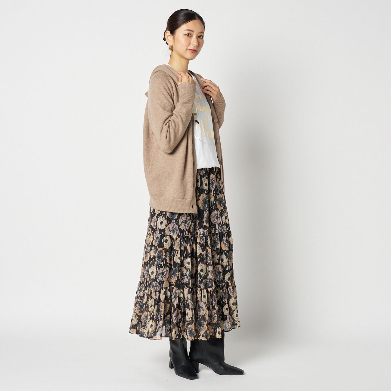 HELIOPOLE「HELIOPOLE KNIT HOODIE CARDIGAN」|ニット・セーター|