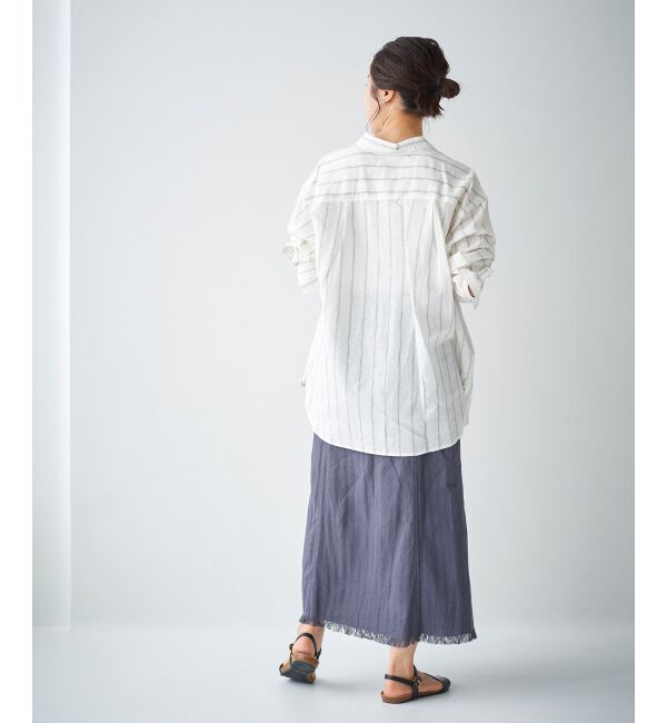 le.coeur blanc「ラップライクフリンジスカート」|スカート|