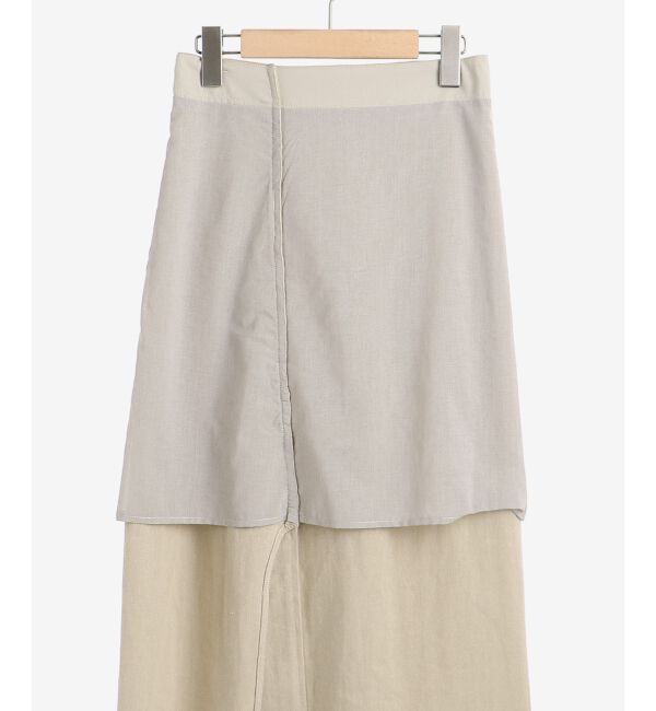 le.coeur blanc「ラップライクフリンジスカート」|スカート|