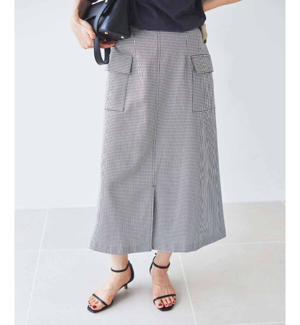 le.coeur blanc「ドライストレッチカーゴスカート」|スカート|