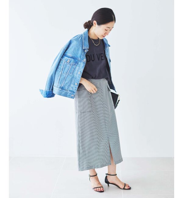 le.coeur blanc「ドライストレッチカーゴスカート」|スカート|