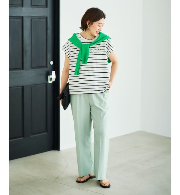 le.coeur blanc「《毎年人気！履きやすさ抜群！》アサレチックイージーワイドパンツ」|その他|