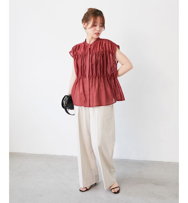 le.coeur blanc「《毎年人気！履きやすさ抜群！》アサレチックイージーワイドパンツ」|その他|