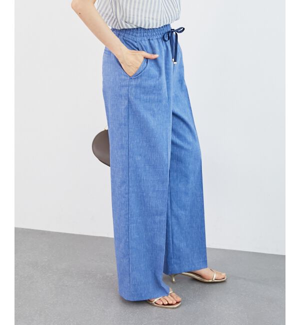 le.coeur blanc「《毎年人気！履きやすさ抜群！》アサレチックイージーワイドパンツ」|その他|