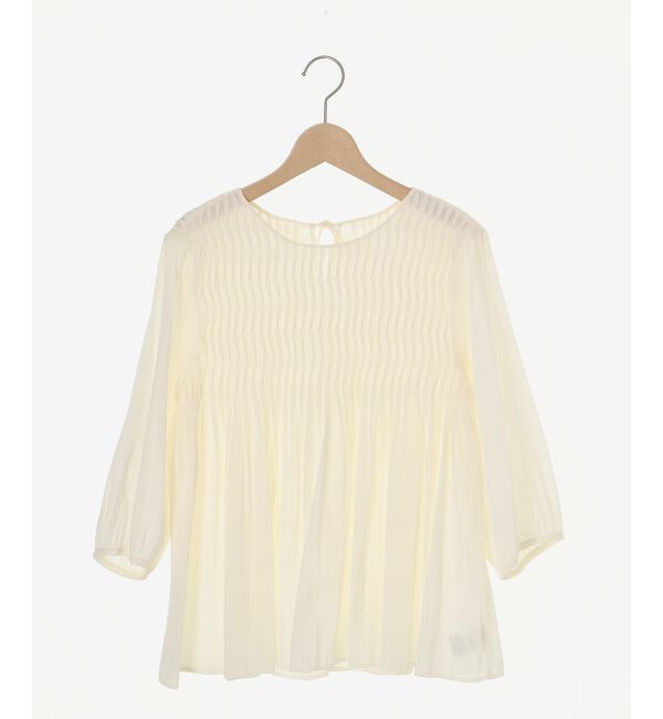  「変形タックギャザーブラウス」|シャツ・ブラウス|