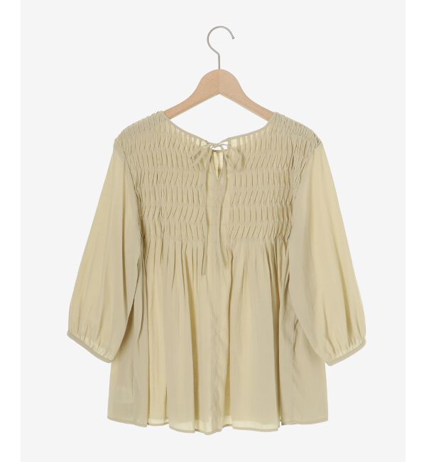  「変形タックギャザーブラウス」|シャツ・ブラウス|