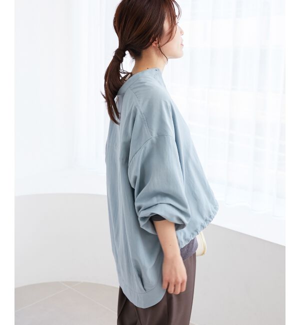 le.coeur blanc「《手洗い可能》ドロストシアーシャツブルゾン」|シャツ・ブラウス|