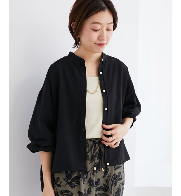 le.coeur blanc「《手洗い可能》ドロストシアーシャツブルゾン」|シャツ・ブラウス|