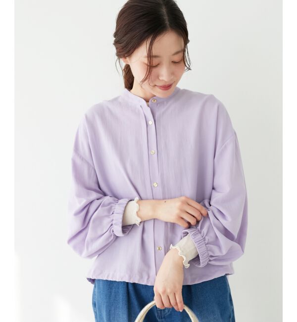 le.coeur blanc「《手洗い可能》ドロストシアーシャツブルゾン」|シャツ・ブラウス|