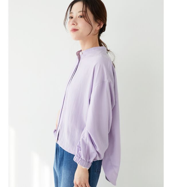 le.coeur blanc「《手洗い可能》ドロストシアーシャツブルゾン」|シャツ・ブラウス|