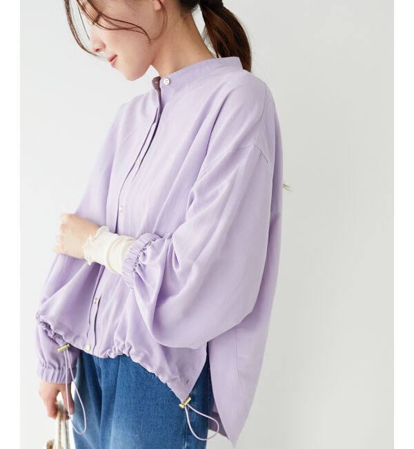 le.coeur blanc「《手洗い可能》ドロストシアーシャツブルゾン」|シャツ・ブラウス|