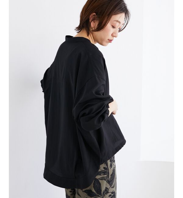 le.coeur blanc「《手洗い可能》ドロストシアーシャツブルゾン」|シャツ・ブラウス|