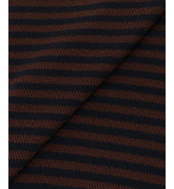  「《手洗い可能》柄編みボーダーフレンチニット」|ニット・セーター|