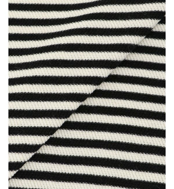  「《手洗い可能》柄編みボーダーフレンチニット」|ニット・セーター|