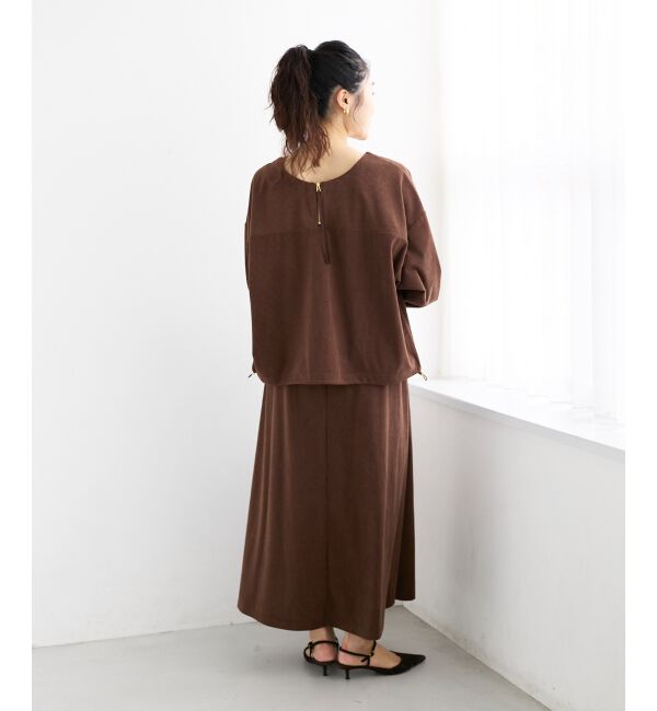  「《手洗い可能》カットコーデュロイ2WAYプル&times;スカートセット」|ワンピース|