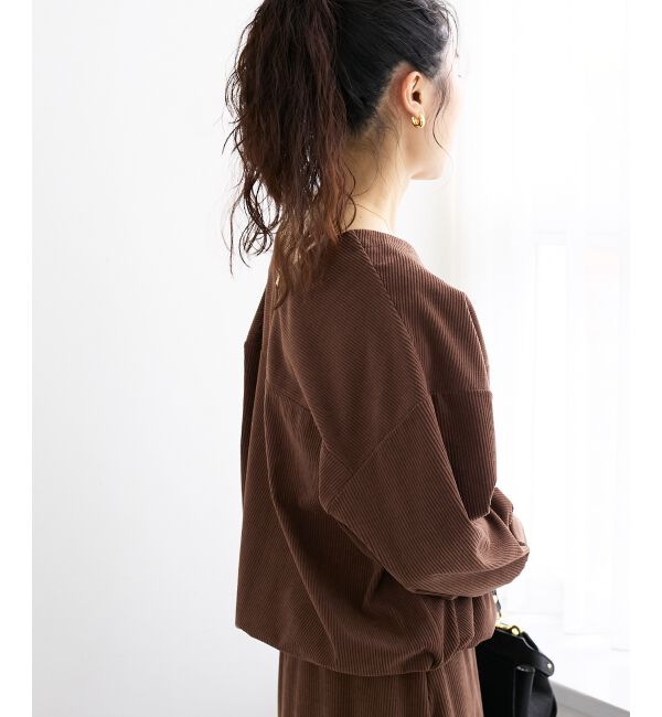  「《手洗い可能》カットコーデュロイ2WAYプル&times;スカートセット」|ワンピース|