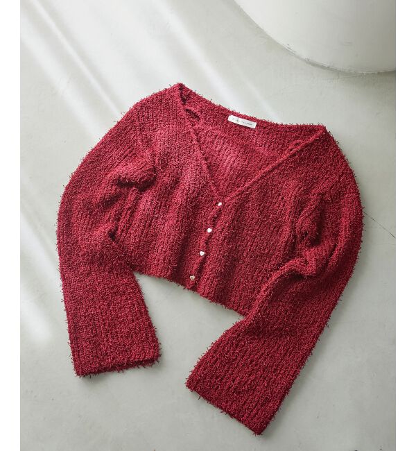 MAJESTICLEGON「ハートボタンカーディガン&キャミセット」|ニット・セーター|