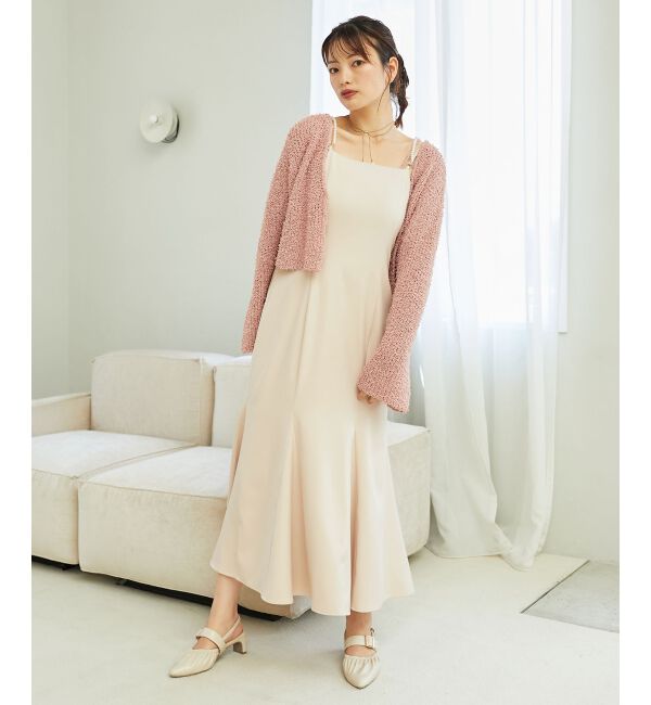 MAJESTICLEGON「ハートボタンカーディガン&キャミセット」|ニット・セーター|