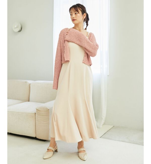 MAJESTICLEGON「ハートボタンカーディガン&キャミセット」|ニット・セーター|