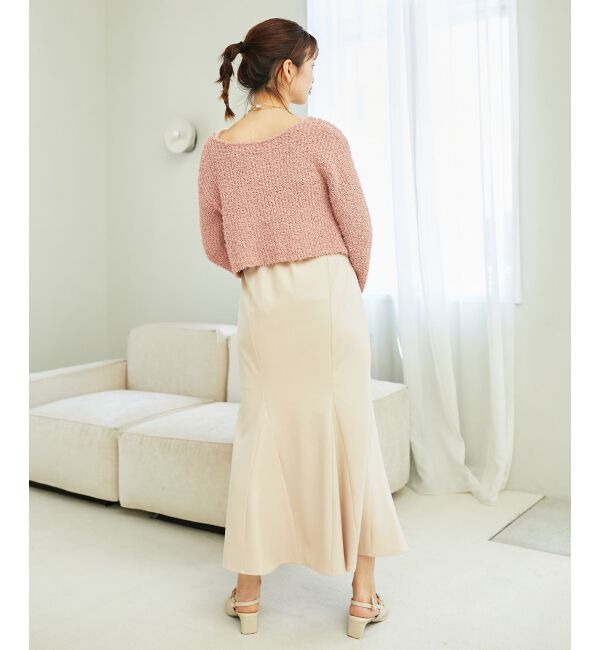 MAJESTICLEGON「ハートボタンカーディガン&キャミセット」|ニット・セーター|