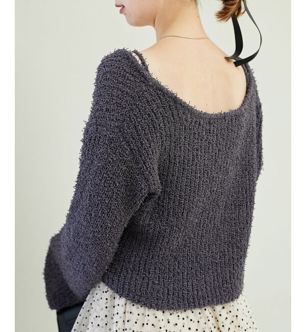 MAJESTICLEGON「ハートボタンカーディガン&キャミセット」|ニット・セーター|