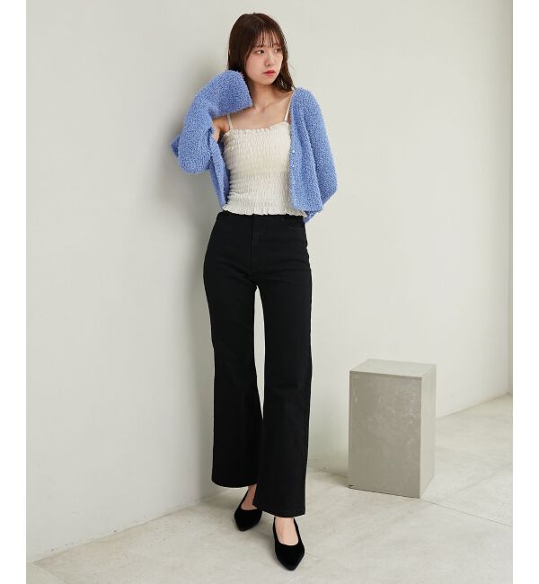 MAJESTICLEGON「ハートボタンカーディガン&キャミセット」|ニット・セーター|