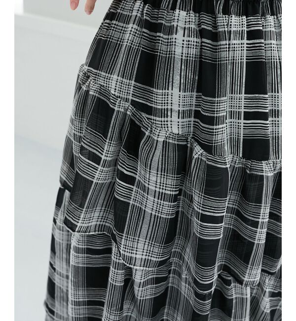 MAJESTICLEGON「エアリーイレヘムティアードスカート」|スカート|