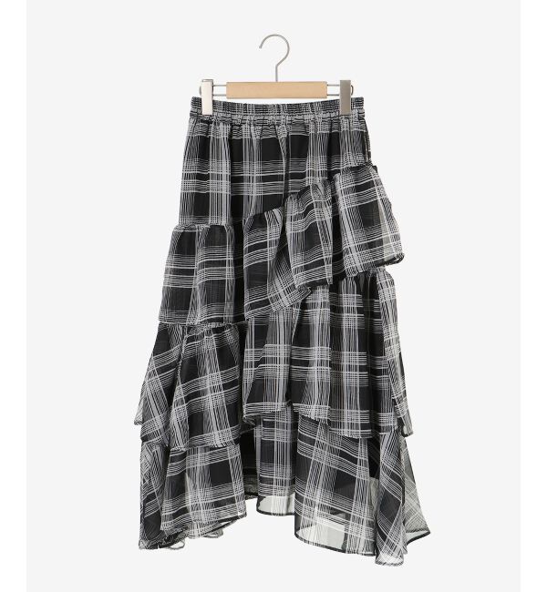 MAJESTICLEGON「エアリーイレヘムティアードスカート」|スカート|