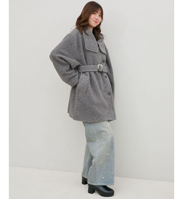 MAJESTICLEGON「ボリュームスリーブミディコート」|その他|