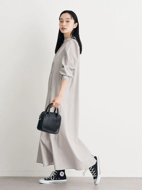 earth music&ecology「ボリュームスリーブシャツワンピース」|ワンピース|