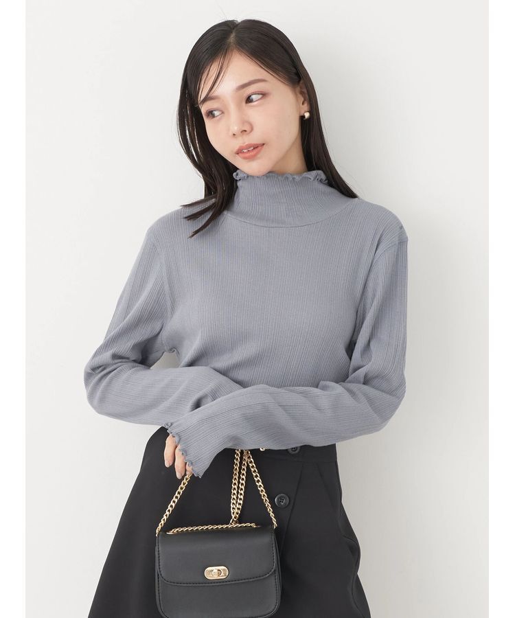 earth music&ecology「コットンシアータートルネックプルオーバー」|Tシャツ・カットソー|