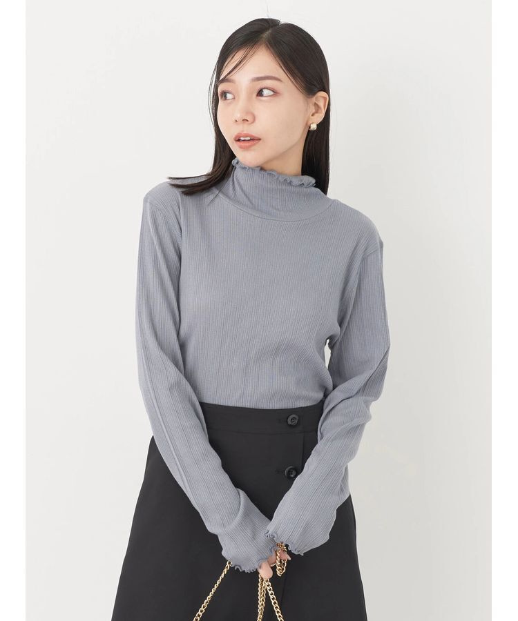 earth music&ecology「コットンシアータートルネックプルオーバー」|Tシャツ・カットソー|Sax