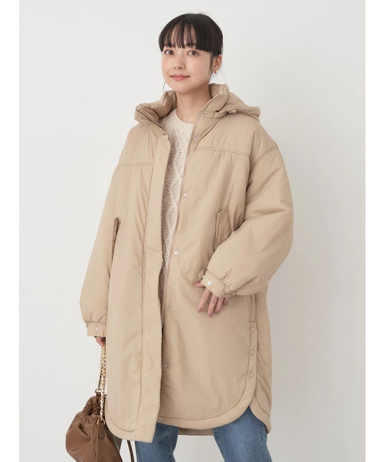 earth music&ecology「2way中綿モッズコート」|その他|Beige