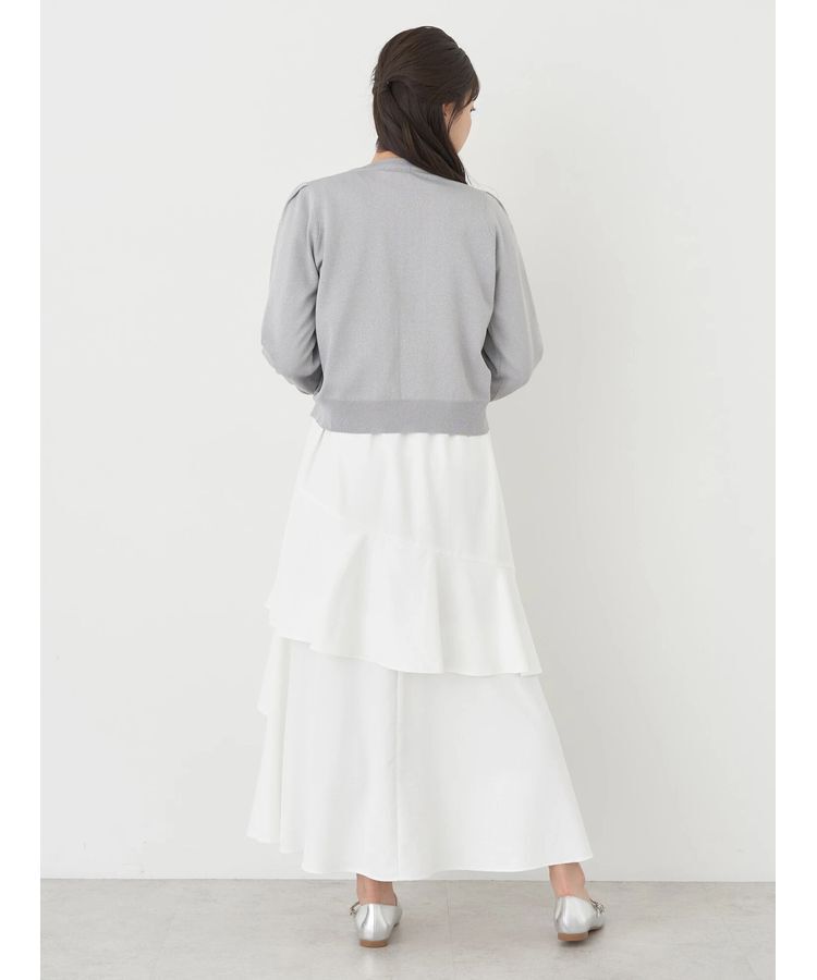 earth music&ecology「ラメニットカーディガン」|カーディガン|