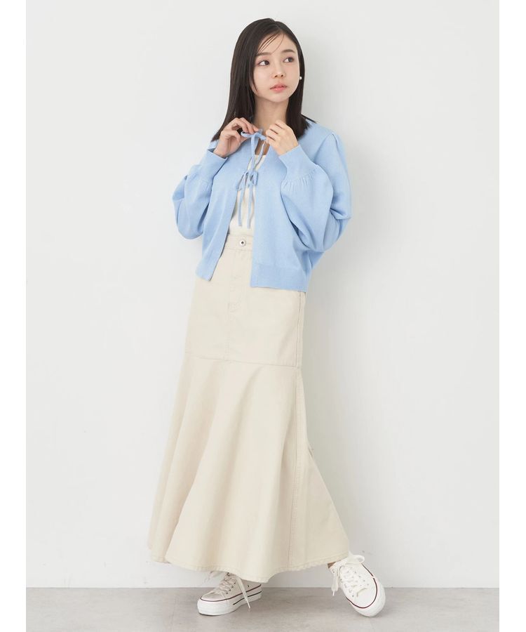 earth music&ecology「ラメニットカーディガン」|カーディガン|