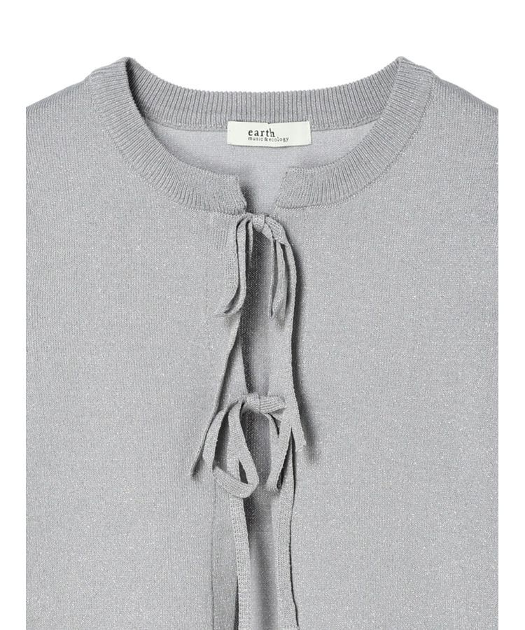 earth music&ecology「ラメニットカーディガン」|カーディガン|