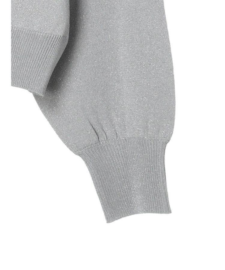 earth music&ecology「ラメニットカーディガン」|カーディガン|