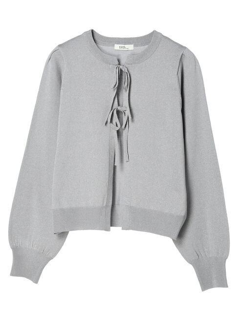 earth music&ecology「ラメニットカーディガン」|カーディガン|