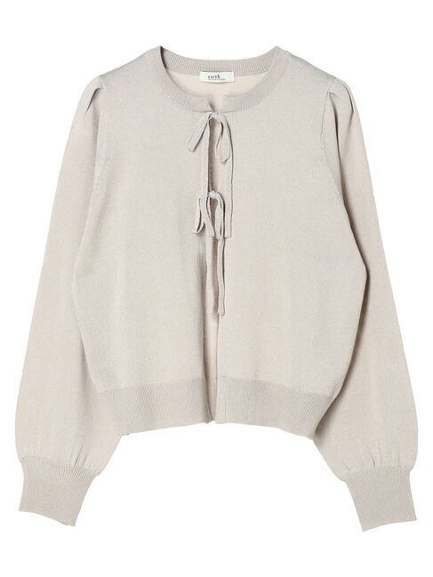 earth music&ecology「ラメニットカーディガン」|カーディガン|