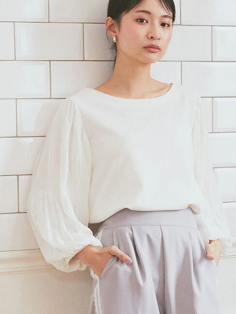 earth music&ecology「マジョリカプリーツプルオーバー」|Tシャツ・カットソー|