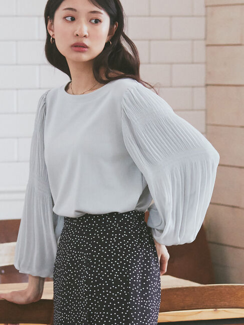 earth music&ecology「マジョリカプリーツプルオーバー」|Tシャツ・カットソー|