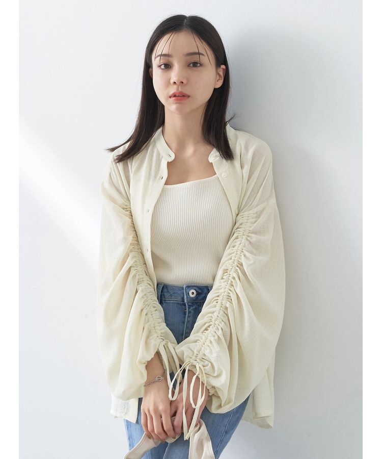 earth music&ecology「ドロストスリーブシアーシャツ」|シャツ・ブラウス|