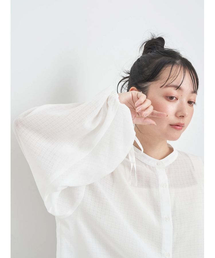 earth music&ecology「ドロストスリーブシアーシャツ」|シャツ・ブラウス|