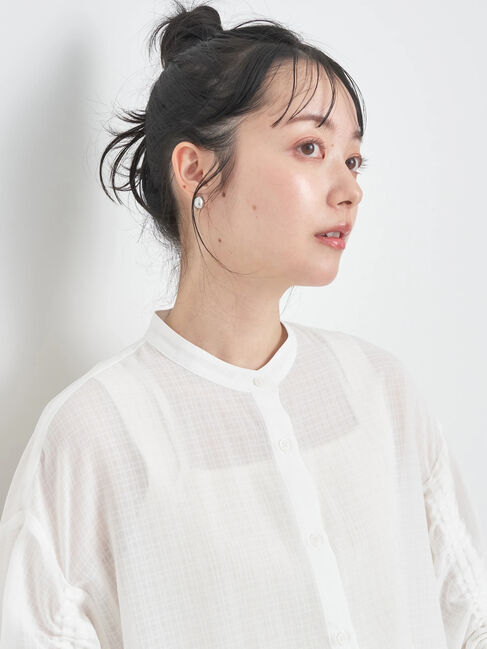 earth music&ecology「ドロストスリーブシアーシャツ」|シャツ・ブラウス|