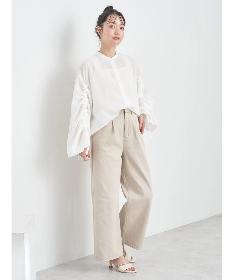 earth music&ecology「ドロストスリーブシアーシャツ」|シャツ・ブラウス|