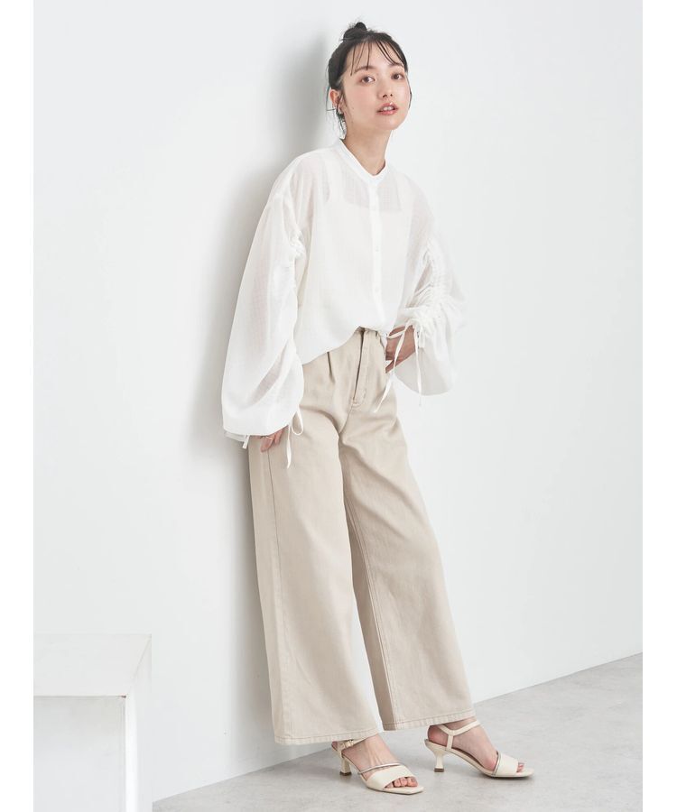 earth music&ecology「ドロストスリーブシアーシャツ」|シャツ・ブラウス|